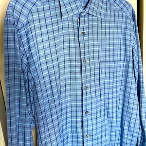 Zegna box patterned long sleeve shirt.
